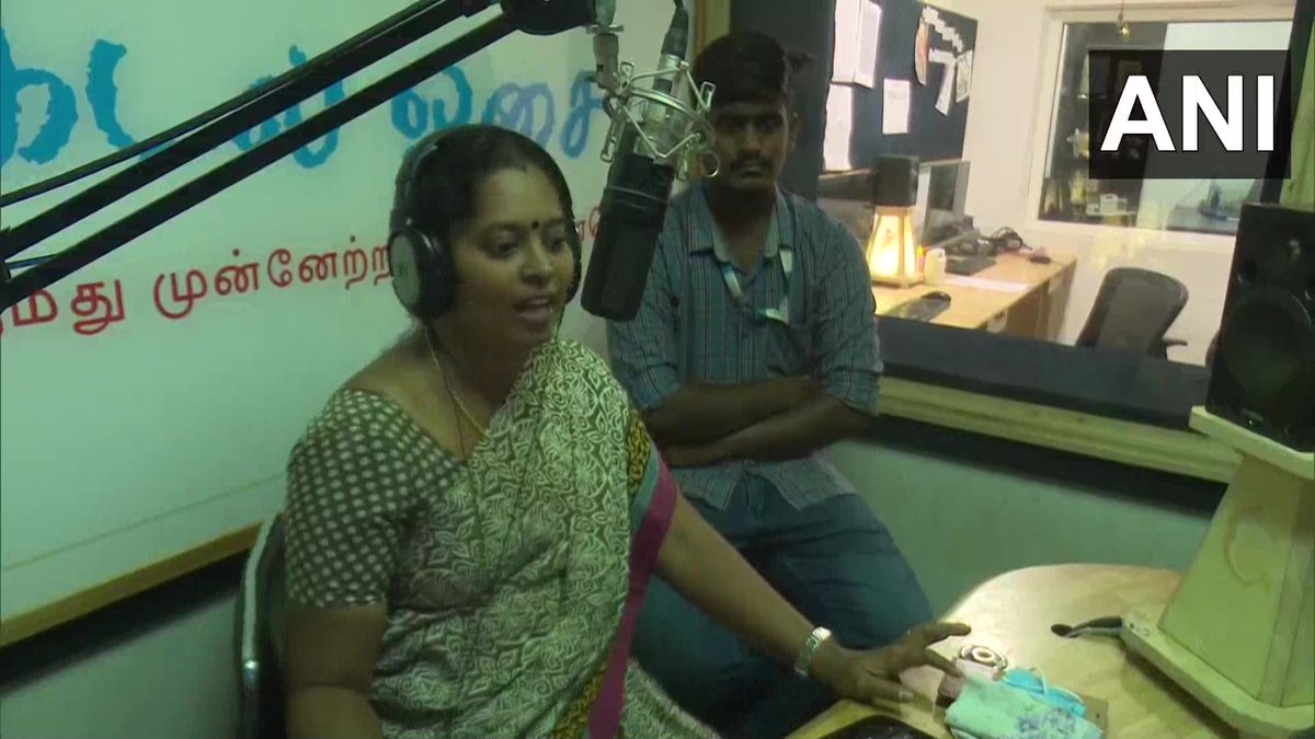 ANI's tweet photo. Tamil Nadu: A fisherman from Pamban town of Ramanathapuram district has started 'Kadal Osai FM 90.4', India's first &amp; only radio channel for fishermen. It offers infotainment to listeners - from information on marine &amp; #COVID19 to folk songs sung by fishermen/women &amp; film songs. https://t.co/rVhrlc5Ji0