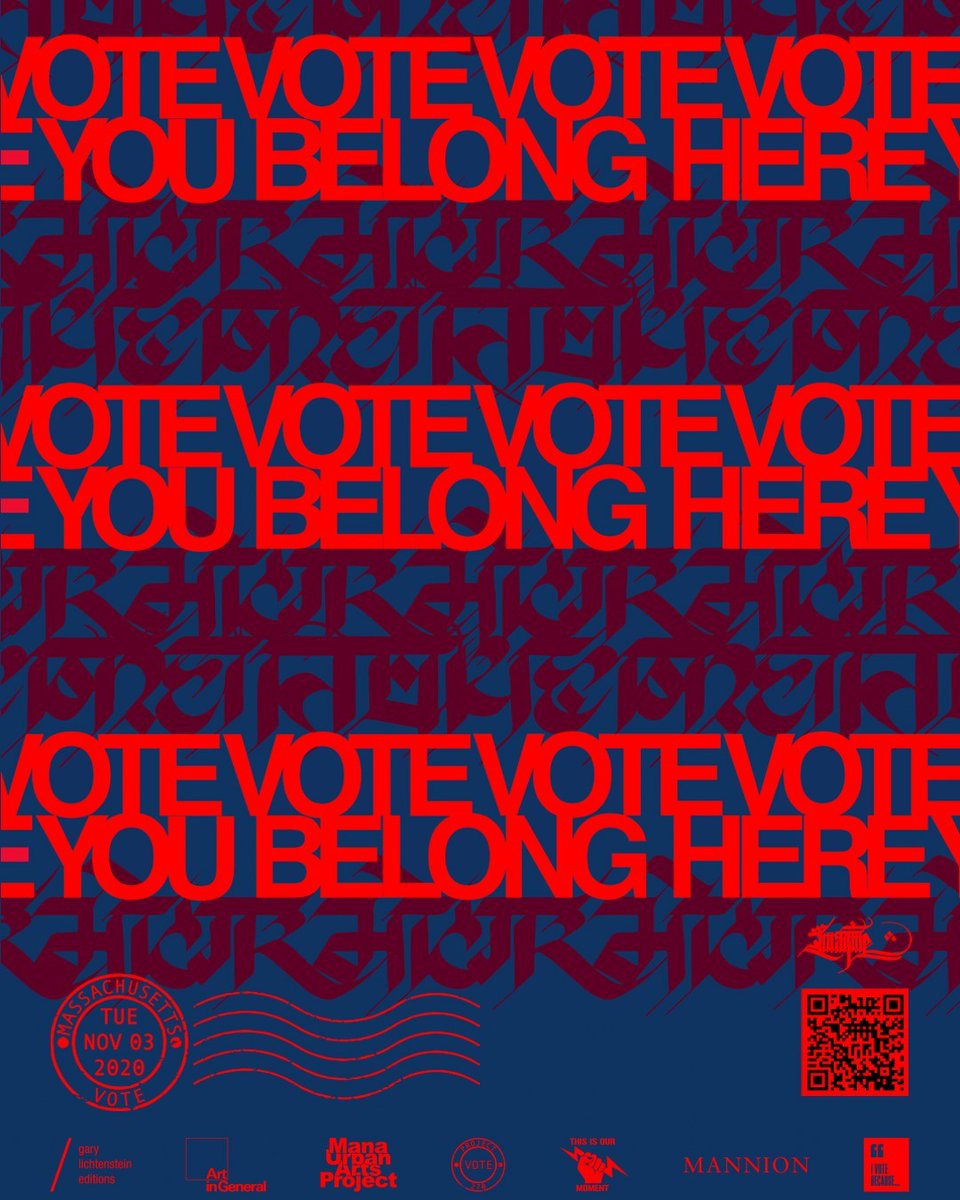 ICAinBOSTON's tweet photo. We're loving this beautiful poster Boston artist @imagine876 created to represent #Massachusetts for @ManaContemp's #project270. Waiting to cast your vote on Election Day? MA polls are open 7 am to 8 pm on Tue, Nov 3! π³οΈ Find your polling location here --> https://t.co/IASMovc8Qs https://t.co/u4wSa1dXnI