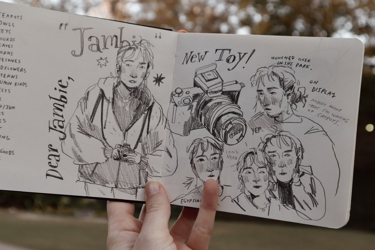 It's been a while since I got to cozy up with my sketchbook. As a reminder I post all my sketches from the month (that nobody else gets to see) on my patreon. ?