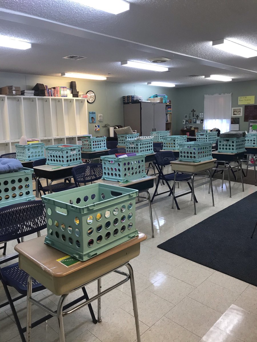 Well, it’s definitely not flexible seating, but it sure beats teaching in a gym!