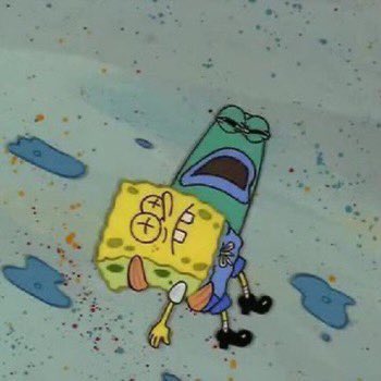 thread of hxh and random spongebob pics that have the same energy 