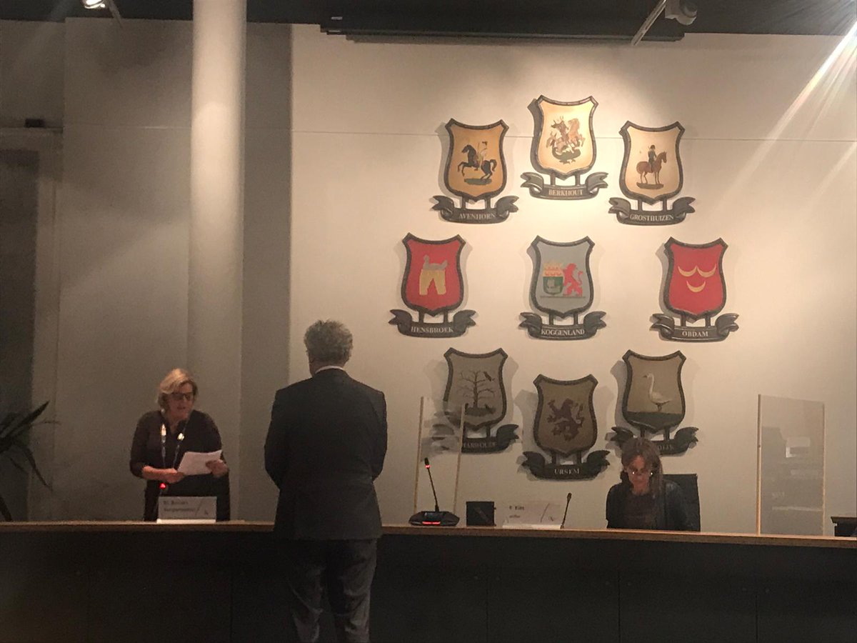 Vanavond benoemd als wethouder in de gemeente Koggenland