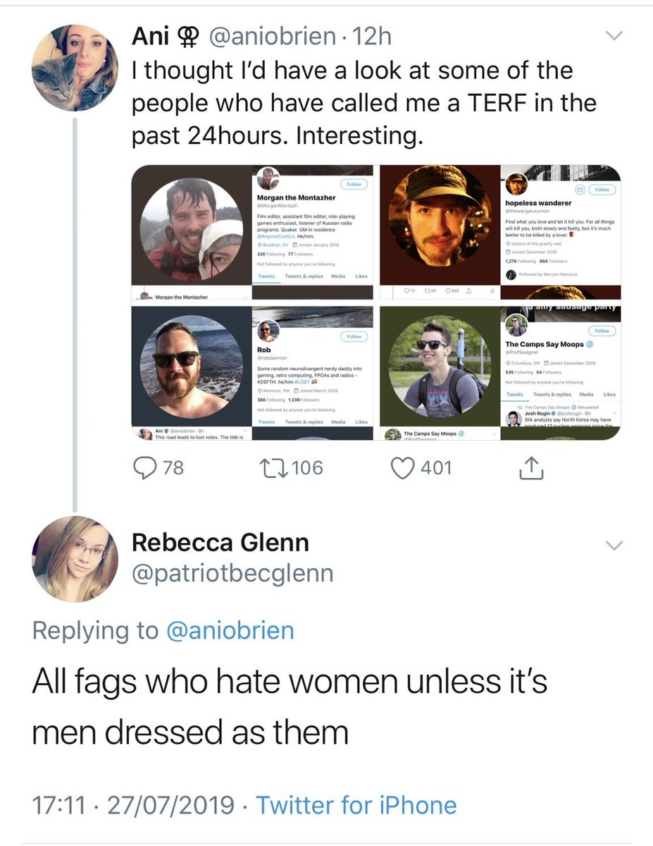"TERF is a slur" _oh but y all can use slurs?