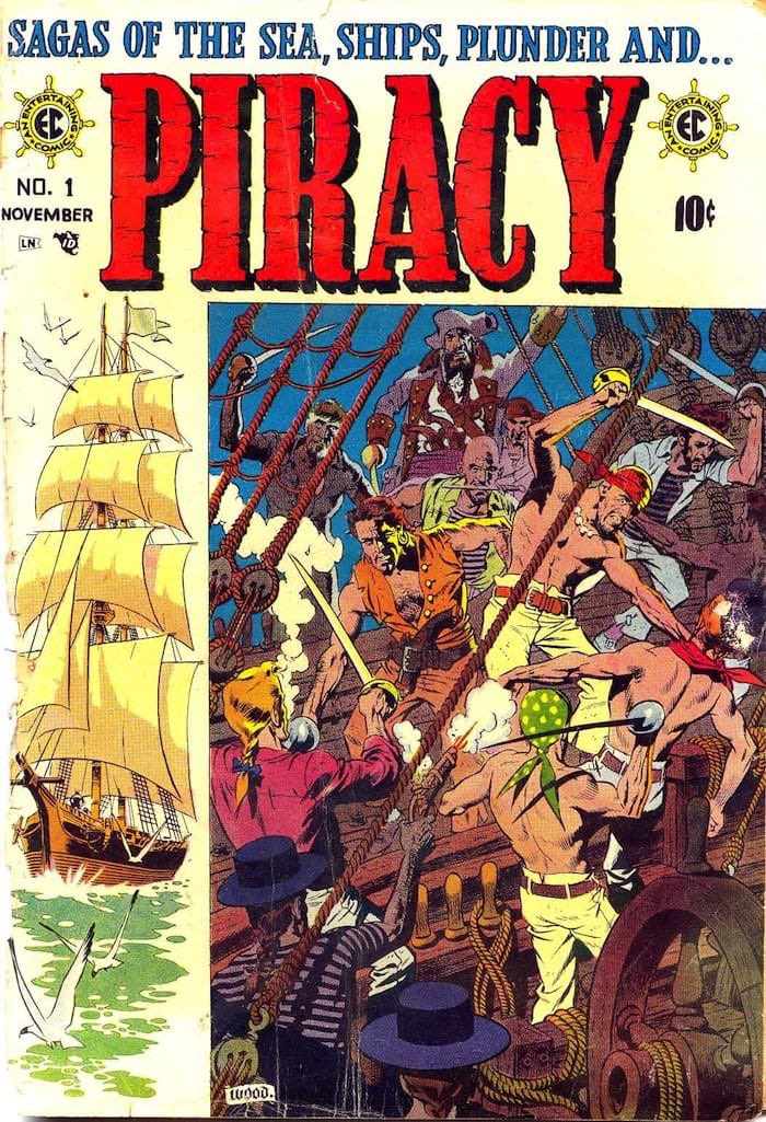I love his war comics best. There’s a staggering amount of detail and humanity, especially in crowded battle scenes. EC and Wally Wood didn’t shy away from hard truths, making extremely critical comics at a time when other publishers were glorifying war.