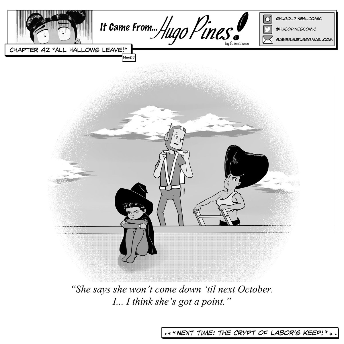 HugoPinesComic's tweet photo. Chapter 42 “All Hallow’s Leave!” https://t.co/3PZHn3jKoL