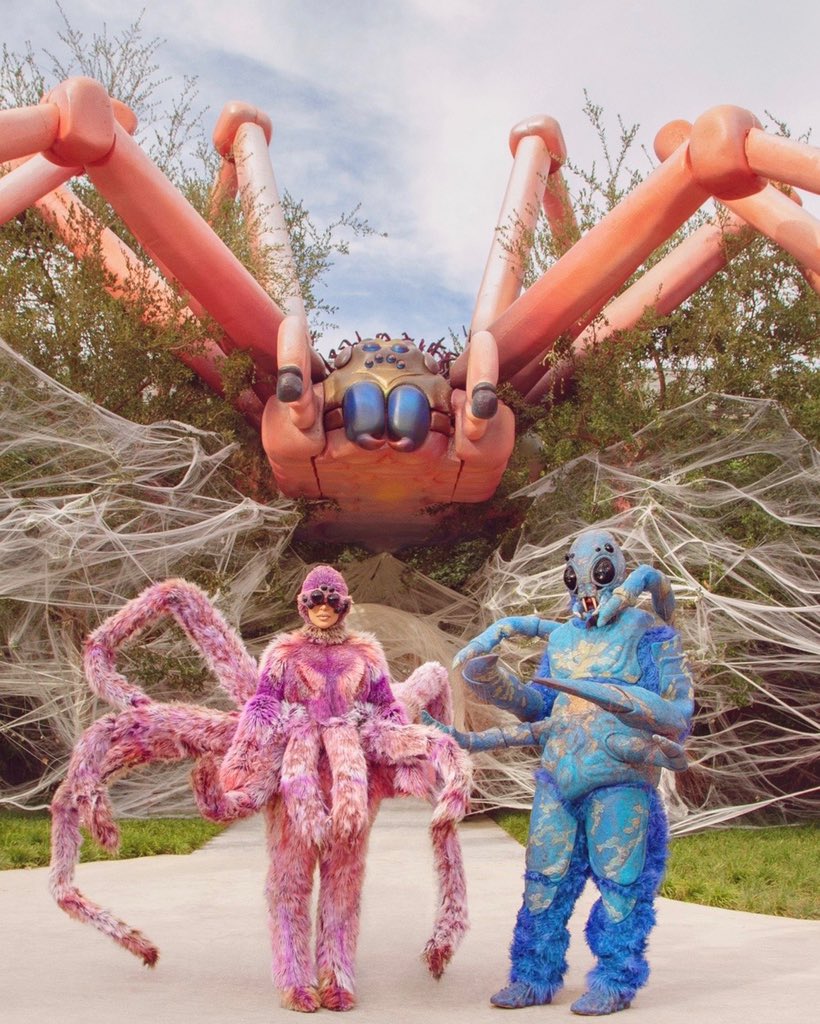 KimKardashian's tweet photo. Spiders 🕷 Halloween 2020 🕷#OvercomingMyFears https://t.co/tzDbGoIXNl