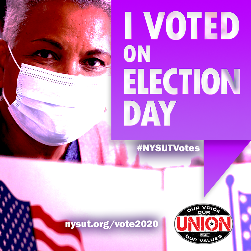 nysut's tweet photo. Are you voting at the polls on Election Day? After you do, retweet this to tell your followers! #NYSUTVotes https://t.co/8vQxtX9gGf
