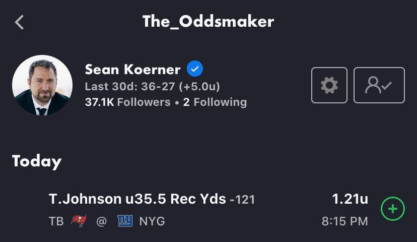 .@The_Oddsmaker's primetime prop wins by .5 yards. 😅 ✅