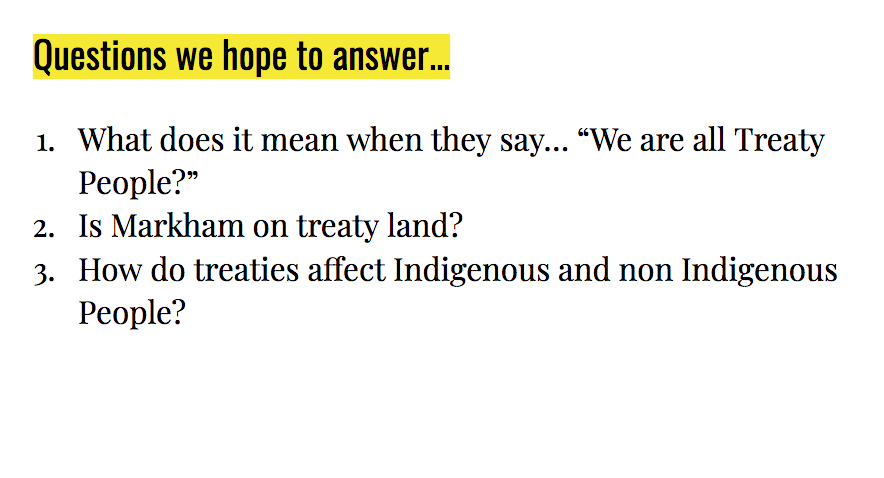 MsEvaTeaches's tweet photo. #TreatiesRecognitionWeek is Nov. 1-7. As a classroom community we hope to deepen our knowledge on the importance and meaning of treaties. Ss made text to self connections as they reflect on discussions and whether where they live is situated on treaty land. @EVS_YRDSB https://t.co/CaqpGXRLDC