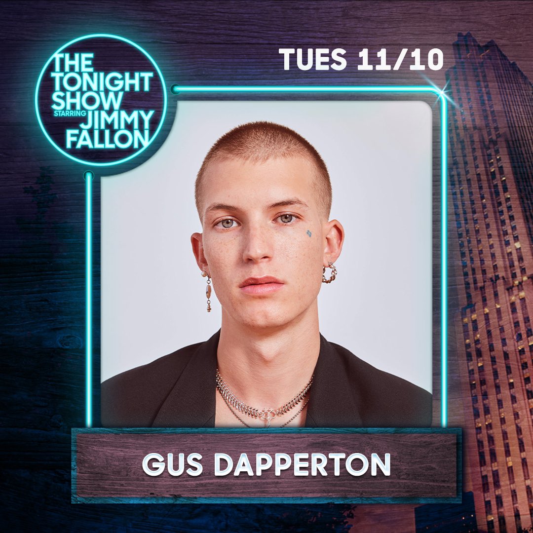 gusdapperton's tweet photo. SO EXCITED TO ANNOUNCE THAT ILL BE PLAYING POST HUMOROUS ON @FallonTonight WITH @jimmyfallon ON NOVEMBER 10th. DREAM COME TRUE +++ https://t.co/RpwhXGzDbK