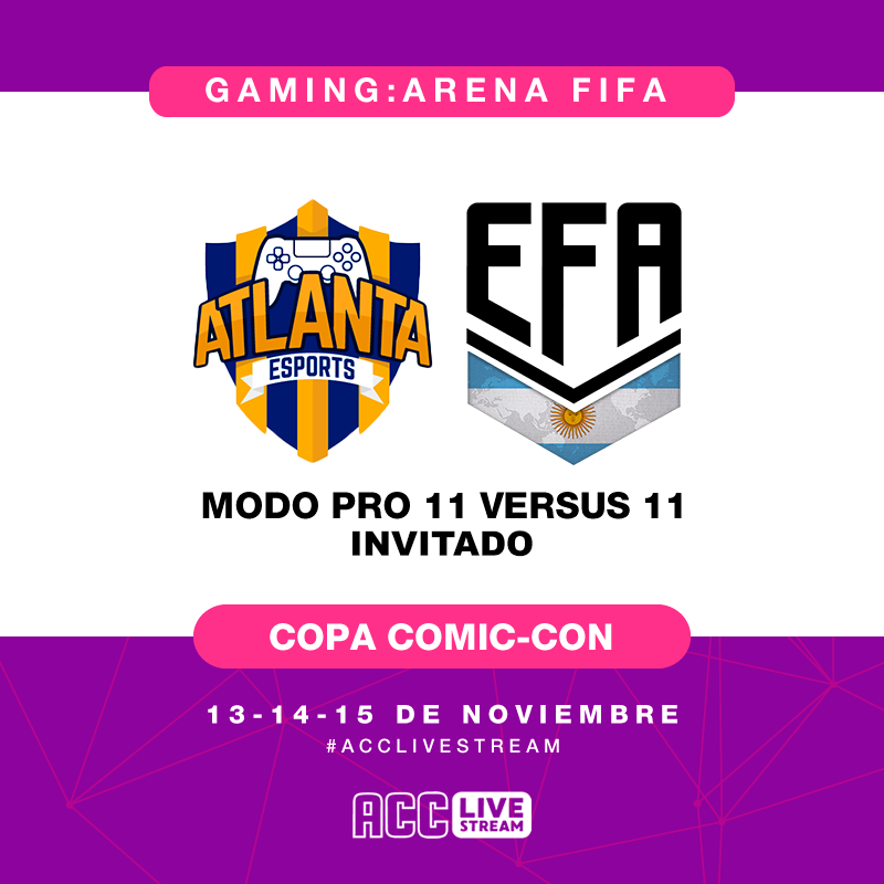 atlantaoficial's tweet photo. #AtlantaEsports
•
#Atlanta participará de la #CopaComicCon 2020, que se desarrollará durante los días 13, 14 y 15 de noviembre y que se podrá seguir en vivo a través de #ACCLiveStream.
#VamosBohemio 🎮🎮
•
#AtlantaEsDistinto 💙💛💙💛 https://t.co/k83tpEPnju