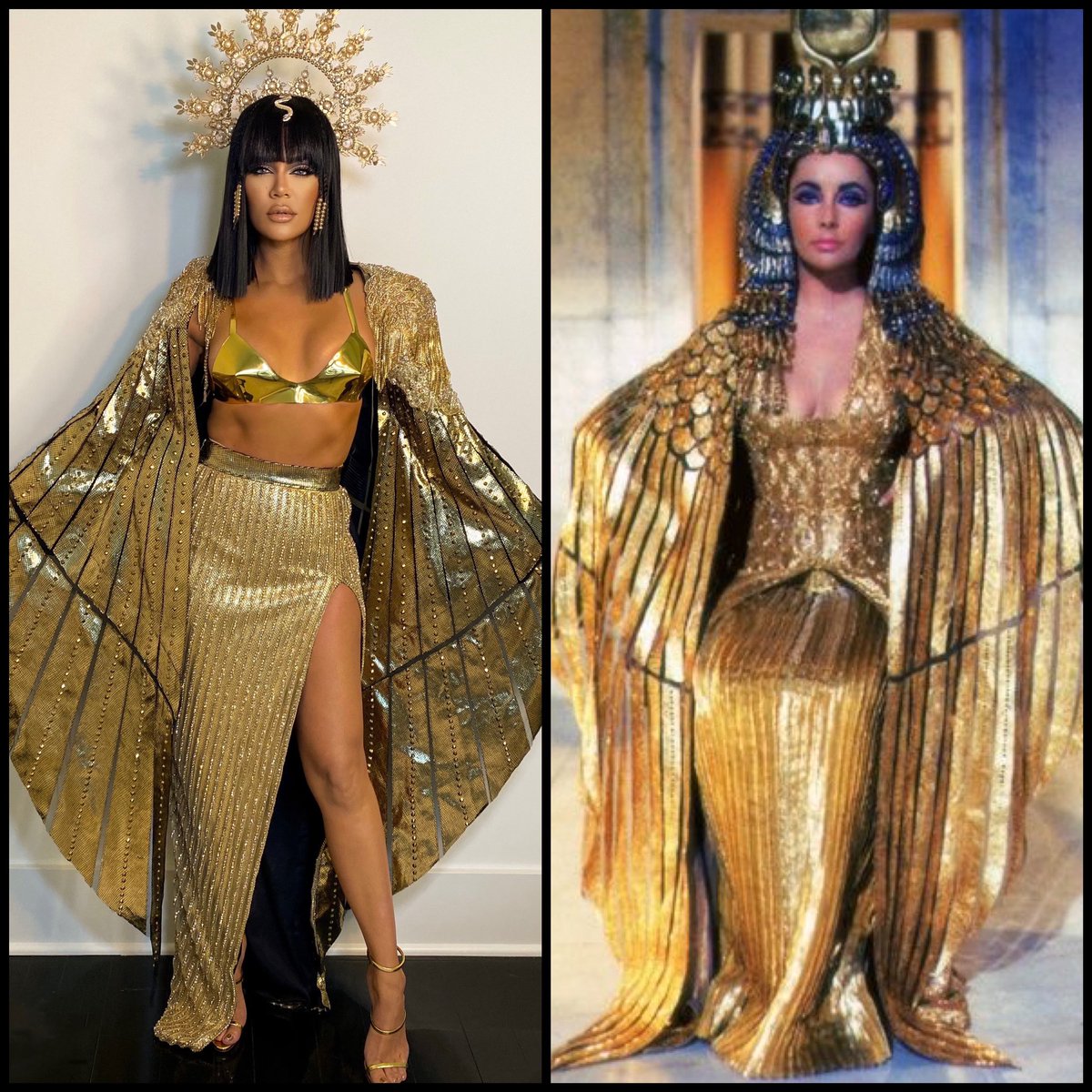 khloekardashian's tweet photo. Cleopatra darling https://t.co/jn0eITKoRi