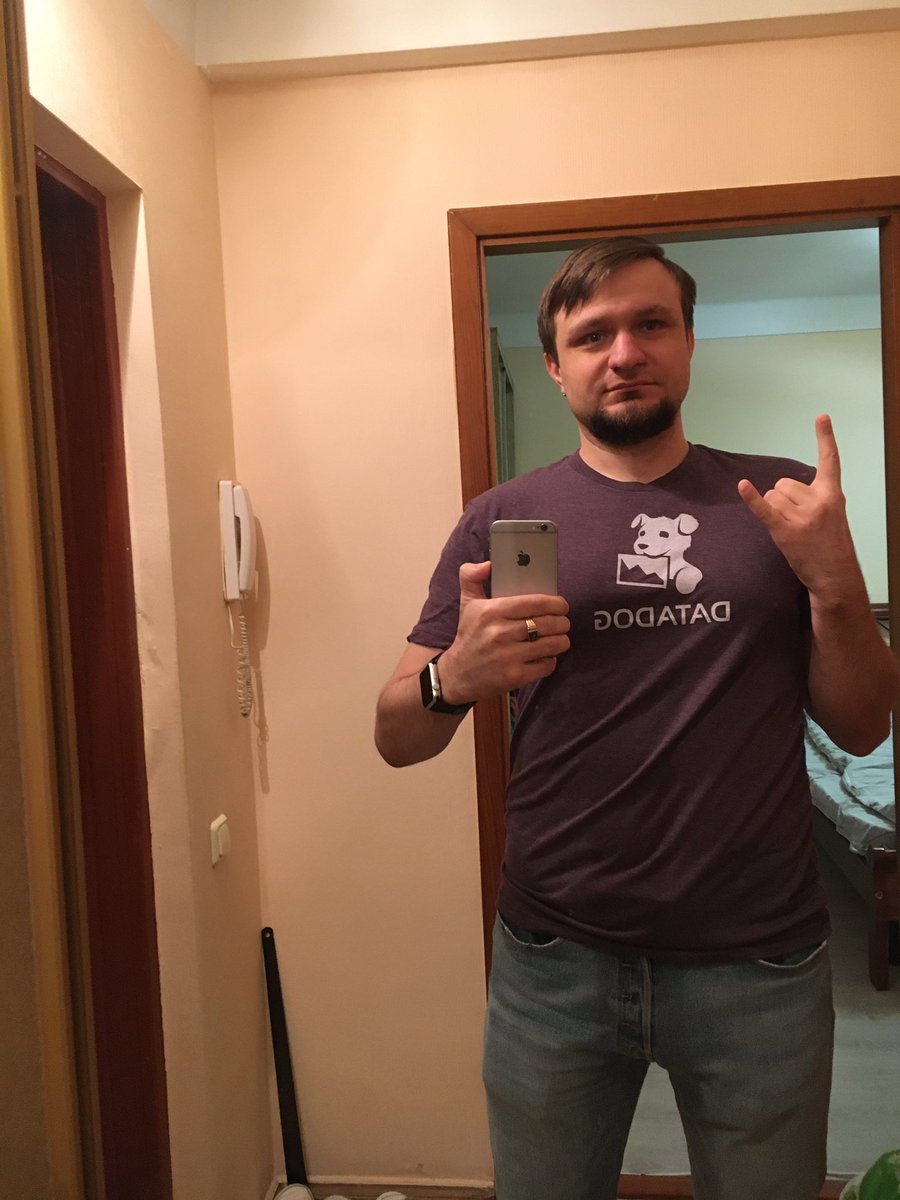 SebastianUA's tweet photo. Thank you @datadoghq for the cool T-shirt 😊🤗 https://t.co/FWlmqCbjZD