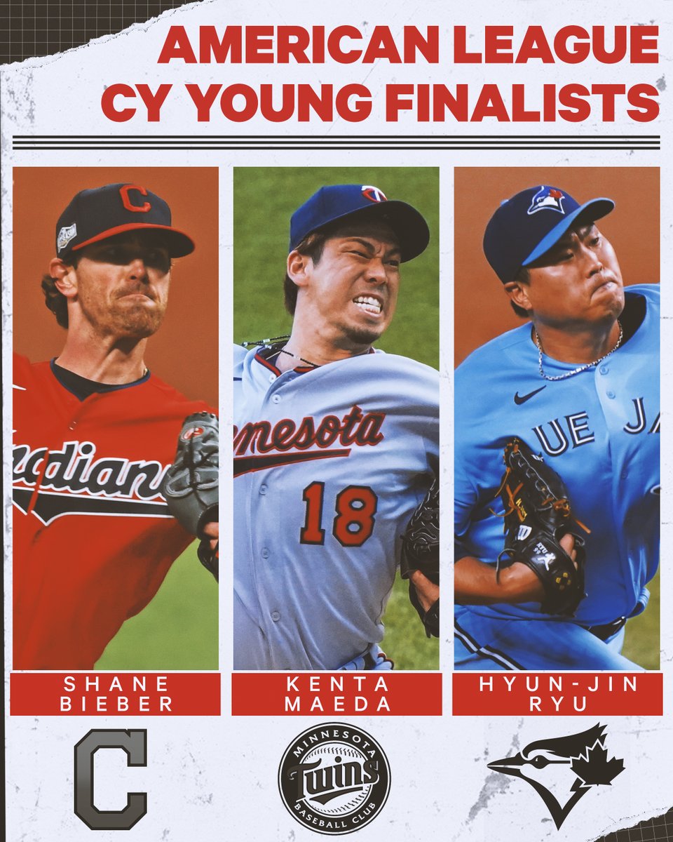 Sportsnet's tweet photo. Your 2020 AL Cy Young Award Finalists! πβ¨
Who's got your vote? π€
@officialBBWAA | #MLBonSN https://t.co/FIKJl9pcAK