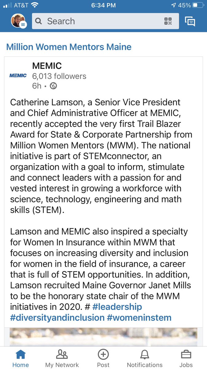 CFLamson's tweet photo. This is such an honor!!!   Thank you STEMConnector and MWM. #MWM-ME   #WII LLPLLO https://t.co/QtMBbLJeaz