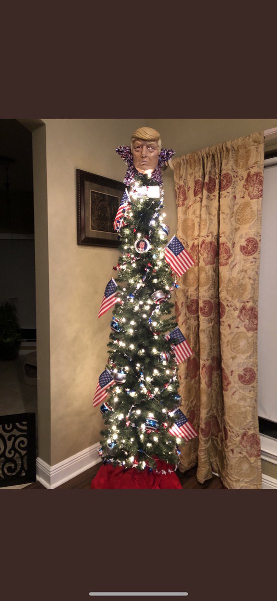 RobinCuellar6's tweet photo. I love my President Trump celebration tree!  MAGA Trump 2020!  Win BIG! @realDonaldTrump #Trump #MAGA #TrumpTrain2020 ❤️❤️🇺🇸 https://t.co/GLSpLr21N1