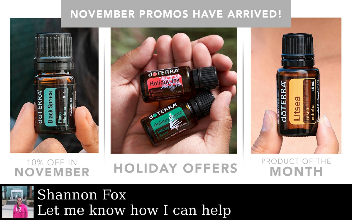 TheFoxFleet's tweet photo. Get 10% off doTERRA Black Spruce ALL November AND place your order for Litsea through November 15, 2020, while supplies last. https://t.co/lKYpOD6q3e