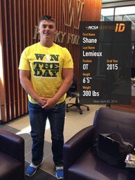 JaRomney's tweet image. It’s cool to see Shane Lemieux starting for the Giants, and spiking footballs, but he’ll never be cooler than he was on this day.