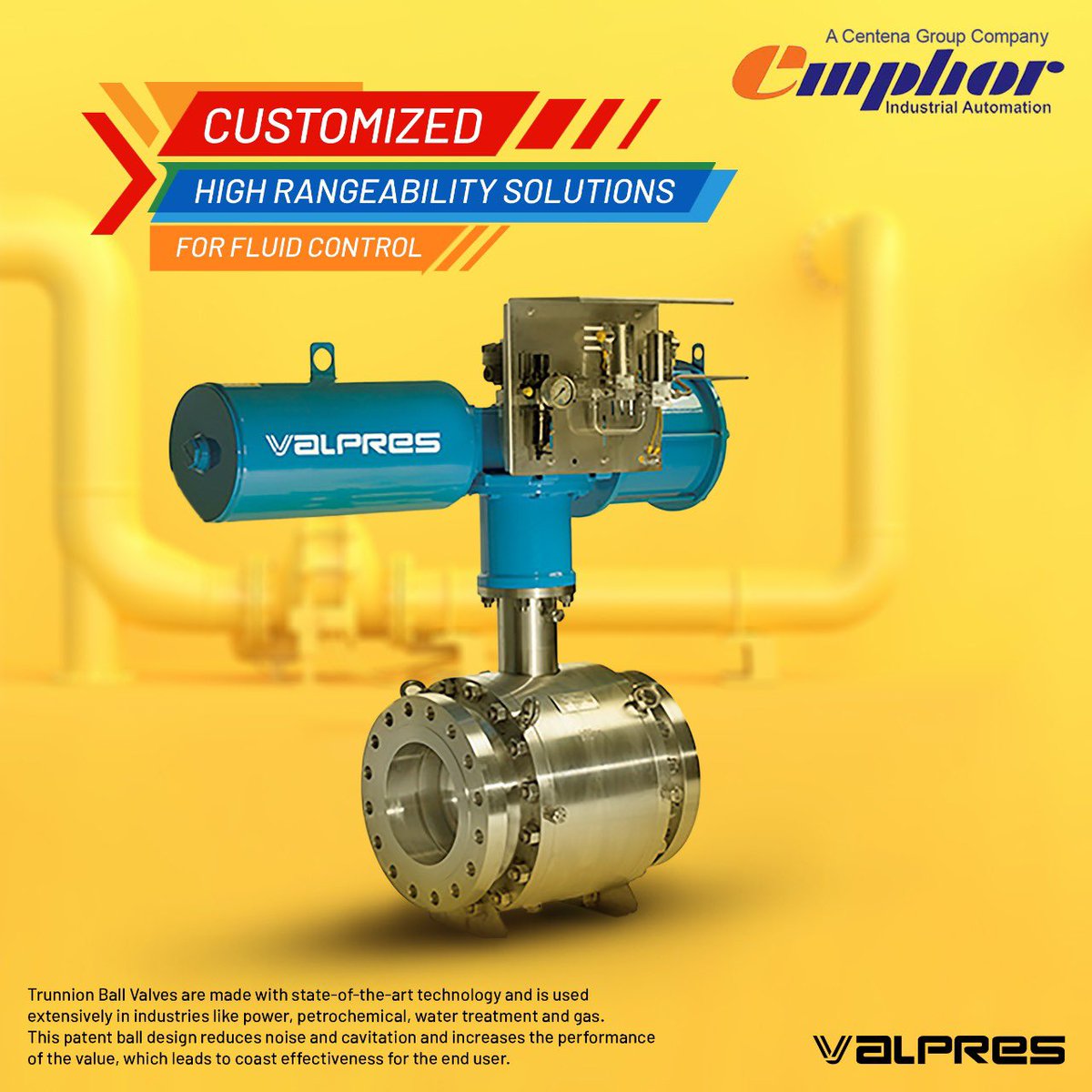 emphorips's tweet image. Trunnion Ball Valves are high on performance and have multiple uses across industries.
Visit us: emphoriad.com
#valpres #highrangesolutions #fluidcontrol #trunnionballvalves #valves #technology #power #petrochemical #watertreatment #gas #costeffective #emphoriad