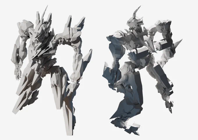 異世界に飛ばされた俺が聖なる戦士としてロボットに乗って戦う事になった件。という設定でメカ描きました 