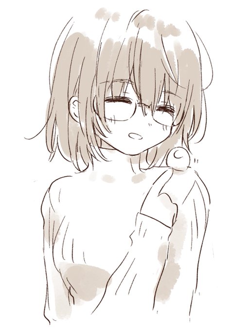 肩に乗ってきた冬の手乗りちんちんを愛でる子 