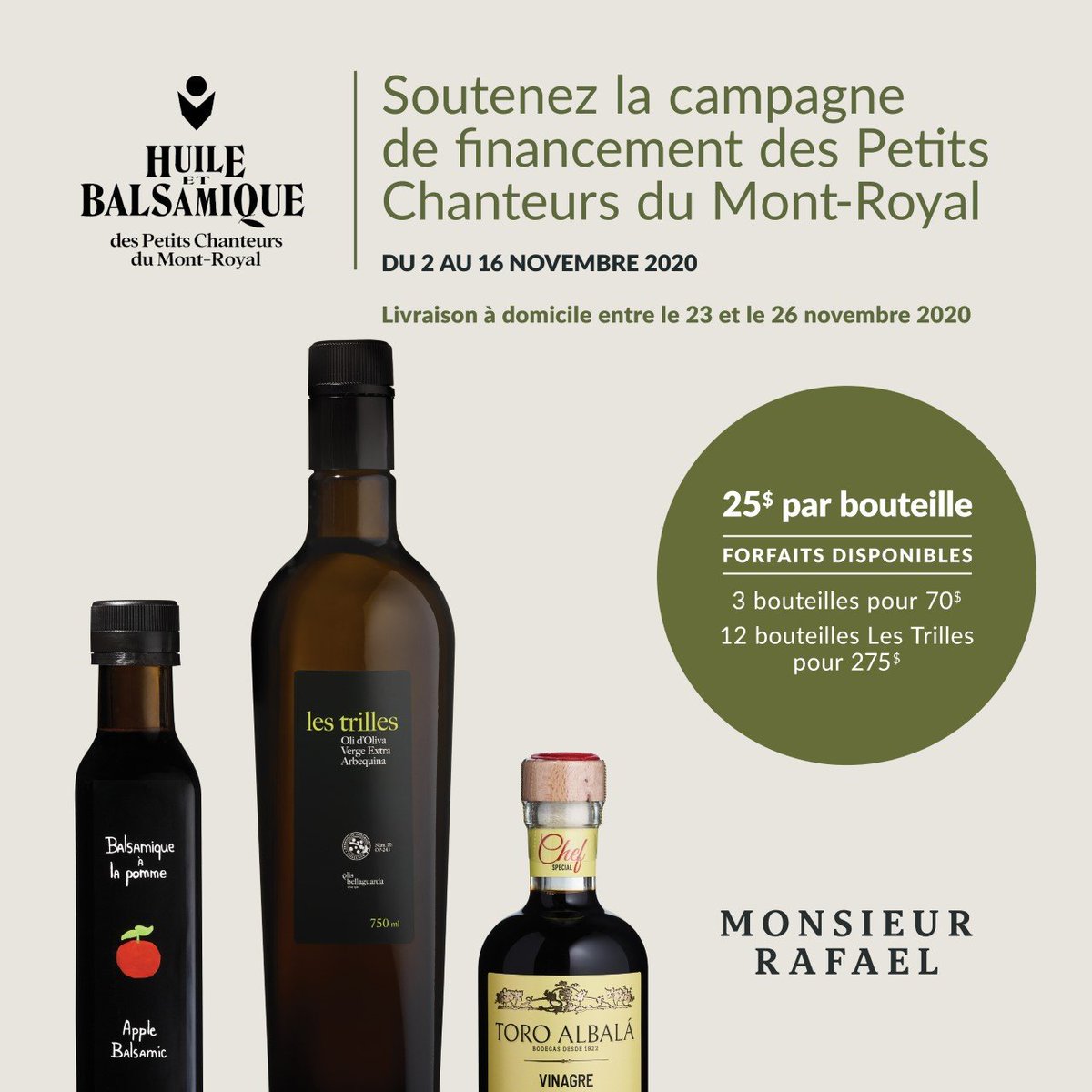 ChoeurPCMR's tweet photo. L'Association Famille Maîtrise lance sa première campagne de financement : https://t.co/ErJiOrrvxL
D’excellents produits vous seront livrés à la maison.
Invitez vos amis à passer leur commande. La livraison se fait à Mtl seulement, alors n’hésitez pas à commander pour vos amis! https://t.co/4ZhjiYRi2A