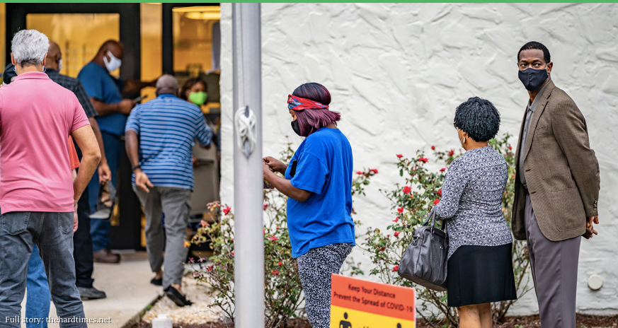 REALpunknews's tweet photo. Black Man Stuck in Line at Polling Station Receives “I Tried to Vote” Sticker https://t.co/eWNiU39Rk3 https://t.co/zkazwHQ7IT