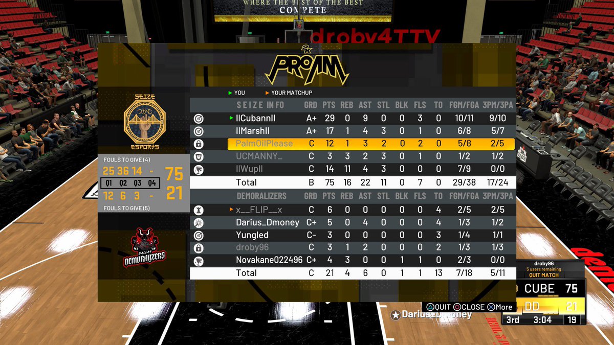 S E I Z E ™ (@seizeesports) on Twitter photo ggs to the Dallas Demolishers as we move on to the 2nd round of the <a href="/MavsGG/">Mavs Gaming</a> tourney!
Pg:<a href="/oCubann/">cuban</a>
Sg:@llMarshlI
Sf:<a href="/palmoilplease/">Koffa</a>
Pf:<a href="/UCMANNY_/">Manny</a>
C:@wupzi_
@youFamousEnough @RankEm_ @Champ2k_ <a href="/The4LClan/">⁴𝕃𝕚𝕗𝕖</a> <a href="/2kCompGames/">Jelani Mitchell</a> <a href="/TheTop5N/">Top5 Nation 🏛</a> <a href="/OGKINGCURT/">Curt 🌰</a> @WaelAnk ggs to the Dallas Demolishers as we move on to the 2nd round of the <a href="/MavsGG/">Mavs Gaming</a> tourney!
Pg:<a href="/oCubann/">cuban</a>
Sg:@llMarshlI
Sf:<a href="/palmoilplease/">Koffa</a>
Pf:<a href="/UCMANNY_/">Manny</a>
C:@wupzi_
@youFamousEnough @RankEm_ @Champ2k_ <a href="/The4LClan/">⁴𝕃𝕚𝕗𝕖</a> <a href="/2kCompGames/">Jelani Mitchell</a> <a href="/TheTop5N/">Top5 Nation 🏛</a> <a href="/OGKINGCURT/">Curt 🌰</a> @WaelAnk