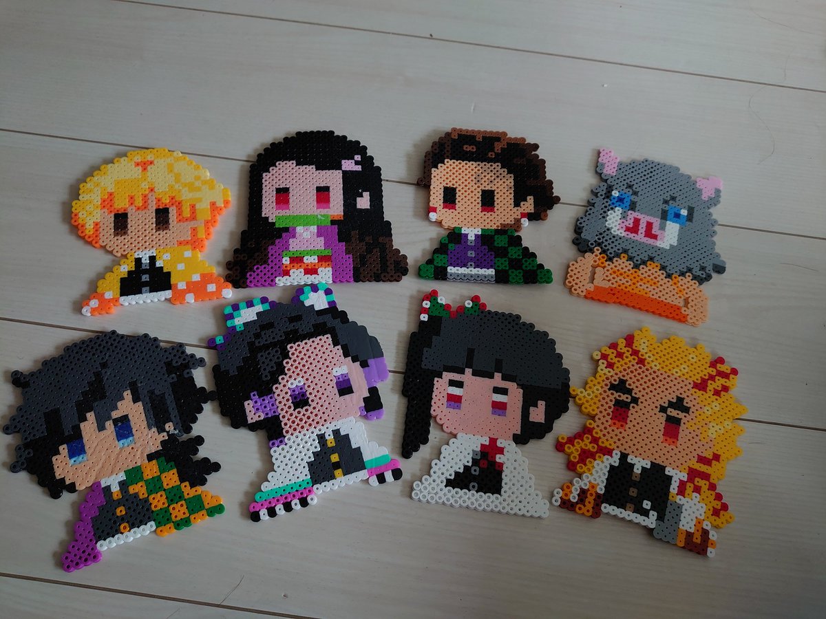 よねづ ひとみ ぴのこちゃんこんばんは アイロンビーズ懐かしい ウチの子も2 3年前のクリスマスプレゼントでハマっていた時期があったな そして娘ちゃんスゴくお上手でビックリ ウチの子も鬼滅好きだから作らせようかしら