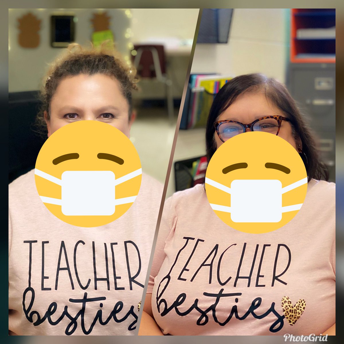 TeacherCapps's tweet photo. Twinning with the Bestie!  LFHS 2020 Spirit Week! #twinday @losfresnoshigh @CTEFalcons @JustinStumbaugh @idagarc82043856 https://t.co/cbhdGocJ2H