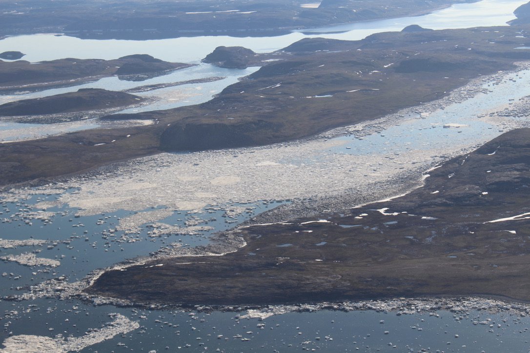 We start by cruising along the cost of Nunavik - first sea ice!Torngat Mountains, Laborador Peninsula