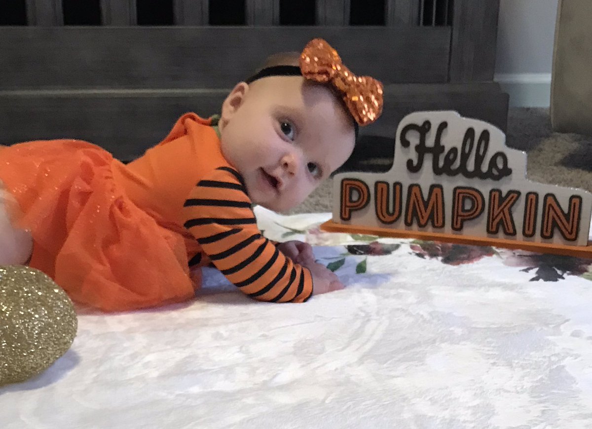 BryTheBee's tweet photo. 🧡 Six Months 🧡
Featuring big sis😍 We’re savoring every second w/ this sweet babe who found her voice & quite the personality this past month🥰 We’re obsessed with her and kiss on those chub cheeks DAILY!💋
#SofiaRose
#SixMonthsOld
#MonthlyMilestones
#CutestPumpkinInThePatch https://t.co/xOvjXcsF6Z