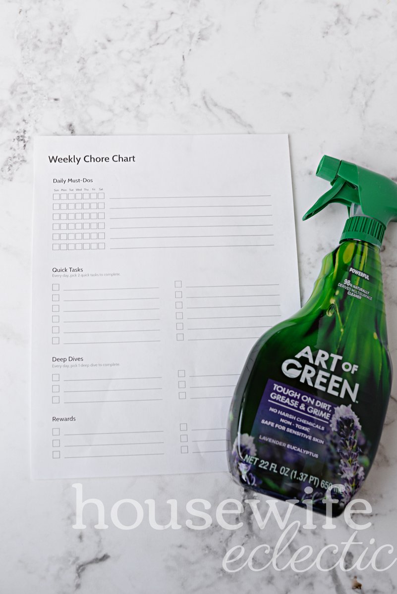 eclectiful's tweet photo. Looking to make cleaning easier in your house? Check out these 3 easy tips + download a free chore chart designed to get kids to whine less about doing chores. Check it out: (https://t.co/zGp4Ofz4d5) @ArtofGreenHome #TheMessIsReal #ArtofGreen #ad https://t.co/NsRW6bZoQe