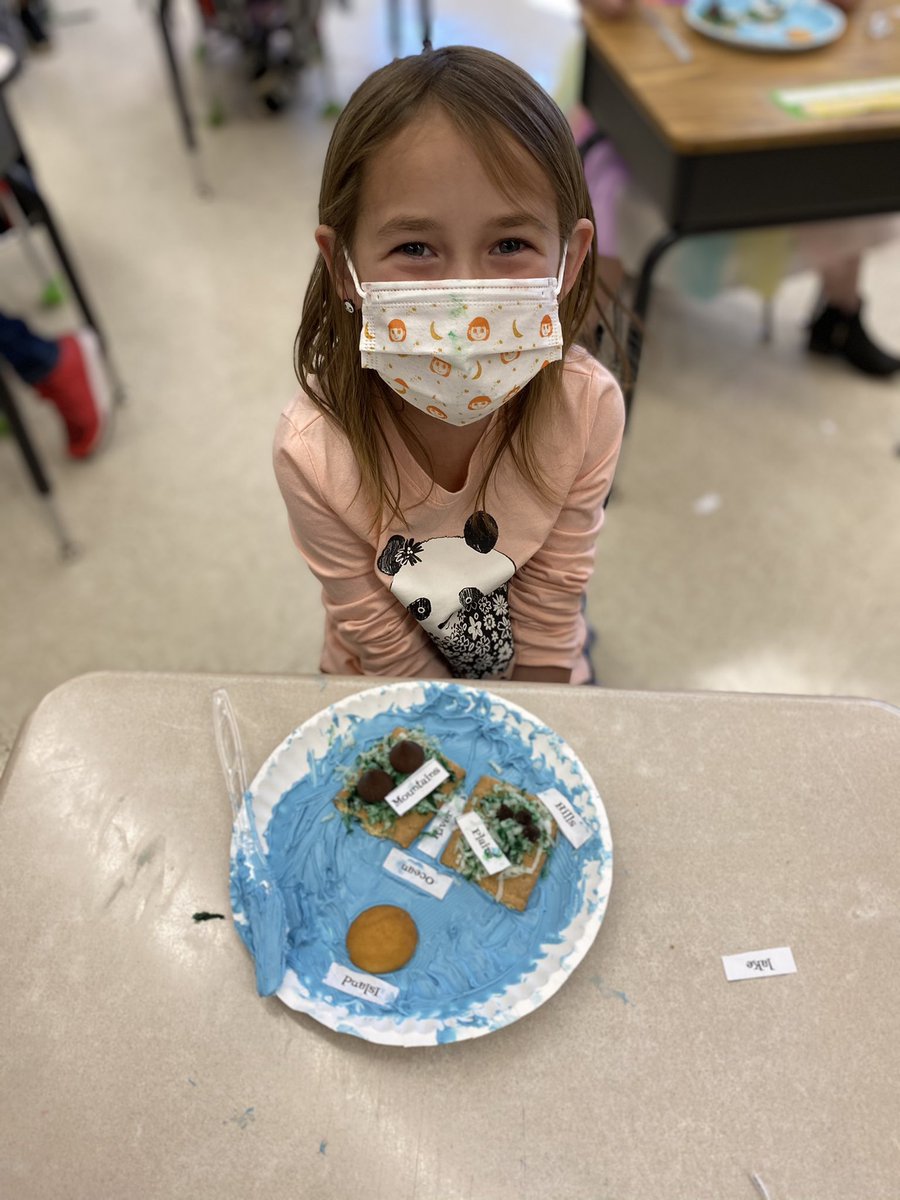 DobbinsMrs's tweet photo. Who says covid has to take all the fun away?? Not us! Landforms are so much fun 🤩 #greatnesshasnolimits @shufordnccs @NCCSschools https://t.co/UOSUcsdwJX