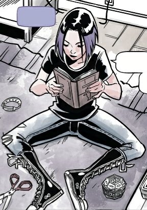 An evening spent going through some of her old books.

She definitely had some... interesting taste through the years.