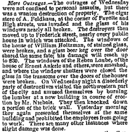 Good Evening Museum Patrons!Do you know what today is?It's the 161st Anniversary of 1859 Baltimore Election Riot!