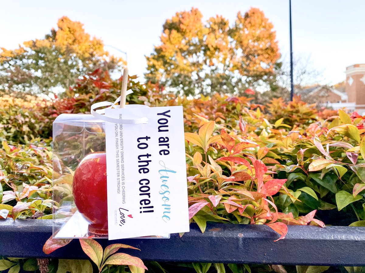 Take a break from the end of semester stress to stop by and grab a candied Apple for $4.59 🍎 Available at Fairfax Street Subs all week! #radforduniversity #radfordudining #stressfree