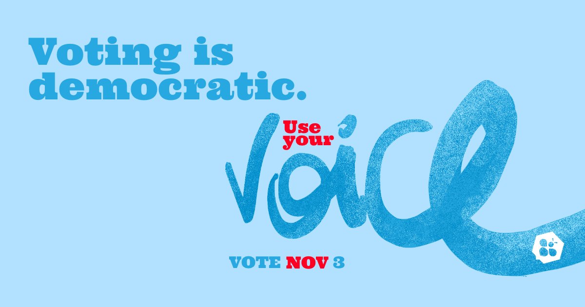 #govote, #yourvoteisyourvoice, #vote2020 #democracy #voicesatwork