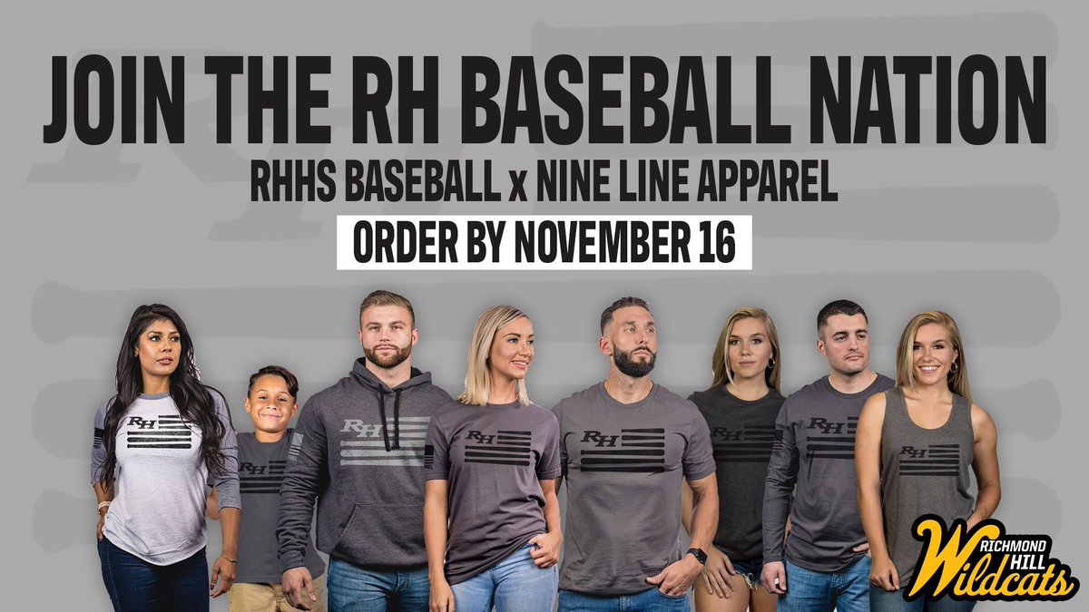 Calling all RH baseball ⚾️ fans!  Just in time for the holidays, shop our Nine Line store and have all your merchandise shipped directly to you!  Feel free to share this link with others!  ninelineapparel.com/collections/rh…