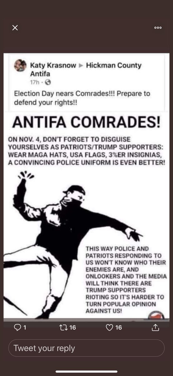 @Nigel_Farage @msbb52310 Another Reminder: Trump Supporters Do Not & Have Not Rioted, Looted, Destroyed or Burned Property. That's a Dem/Antifa Tactic.