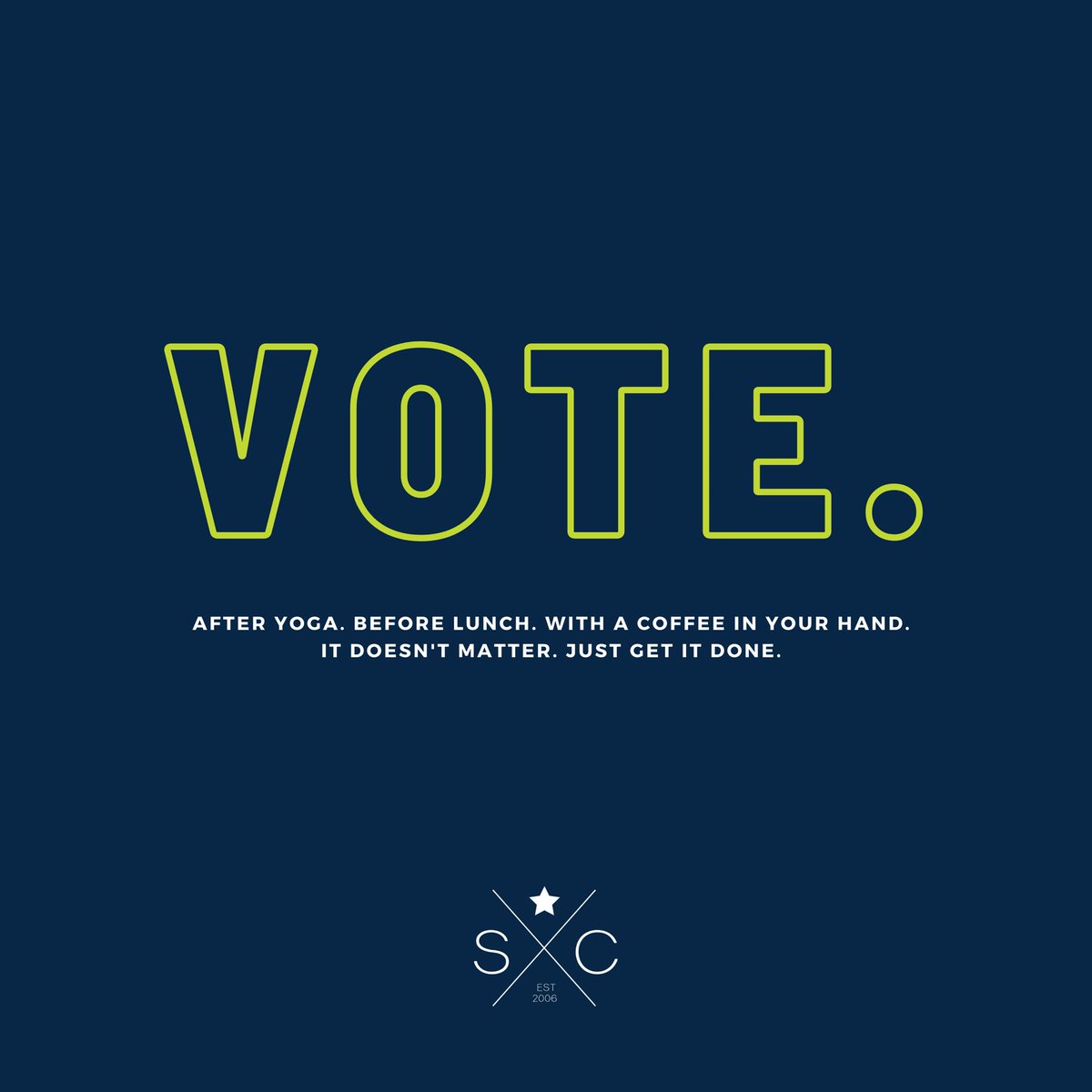 starboardATL's tweet photo. Simply put, vote. Your voice matters. Your vote matters. #vote #election #election2020 🇺🇸 https://t.co/pd3va9hg5W