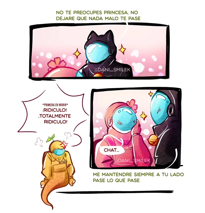 Un poco de marichat en el mundo de #amongus #MiraculousLadybug 