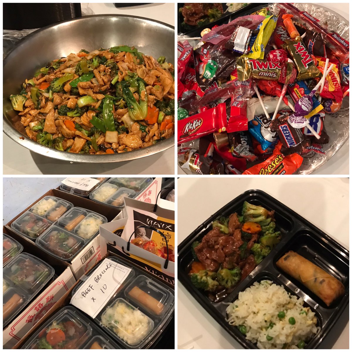 Comfort food at its finest! Feeding the @bhpd_90210 as they work around the clock on Halloween and tirelessly into Election week 🙏 #thankyou 

#communitycare #chinesefood #candy #comfortfood #BeverlyHills #InThisTogether #bhpd #beverlyhills #ElectionWeek