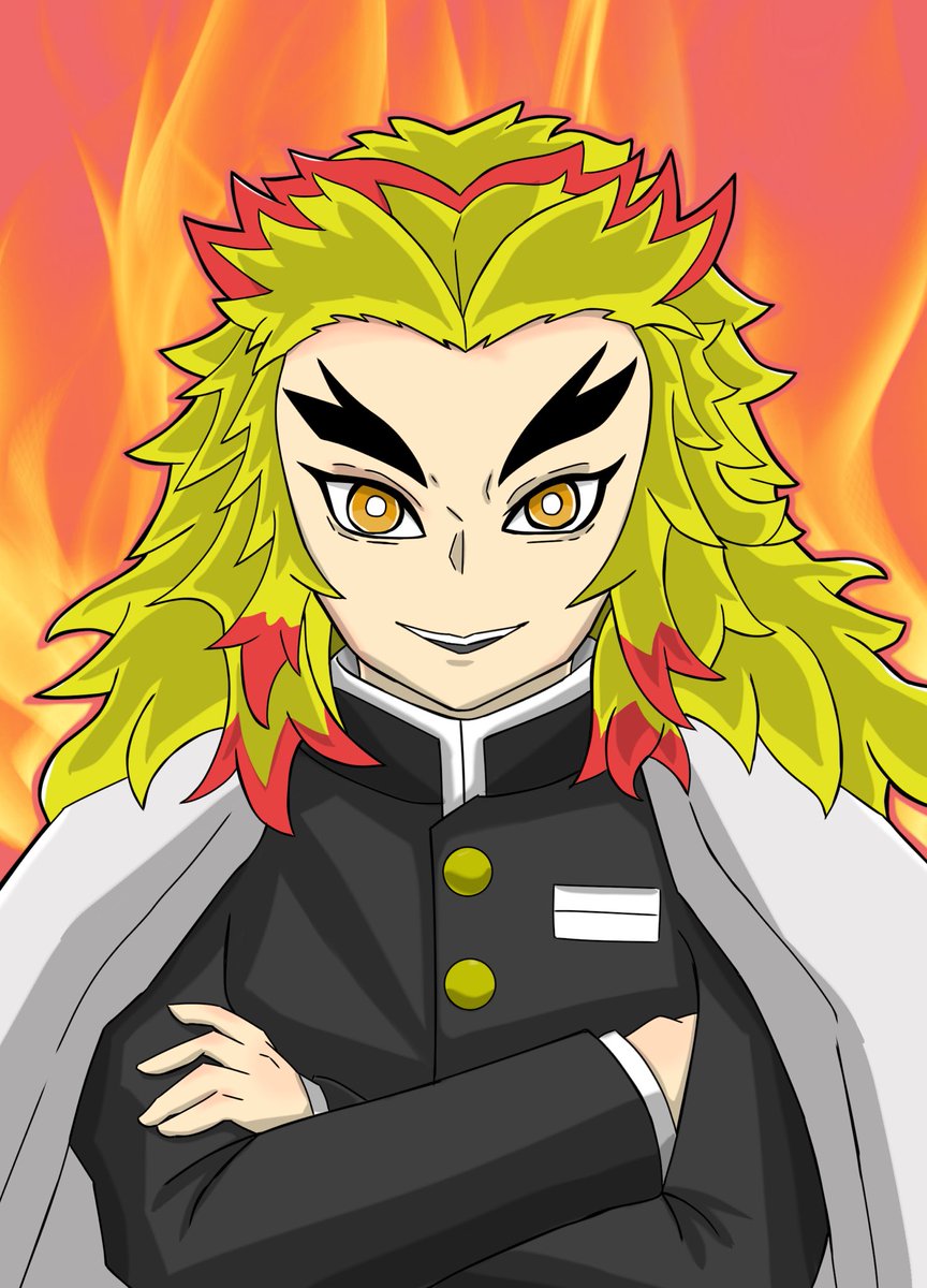 煉獄杏寿郎 煉獄さんほんとカッコいい のーむのイラスト