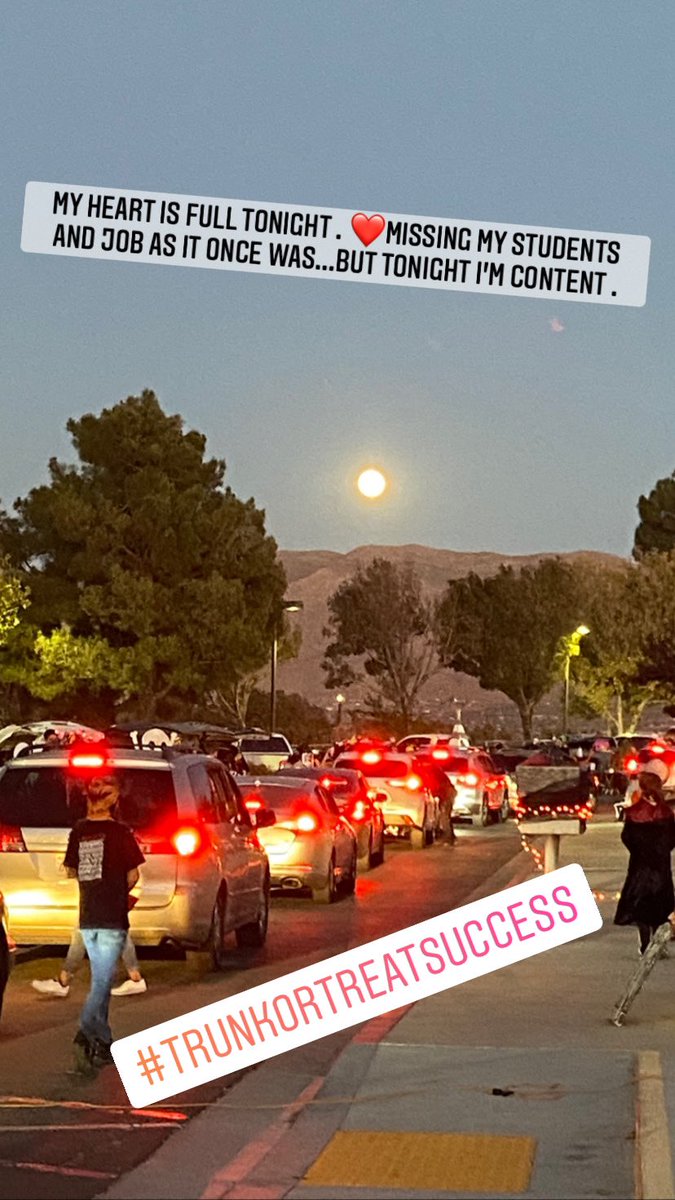 TiffB1203's tweet photo. So happy we were able to do something for our students and surrounding community. #trunkortreat #covidrules #ASB #studentactivities #lovemyjob https://t.co/NOMsgUDRMO