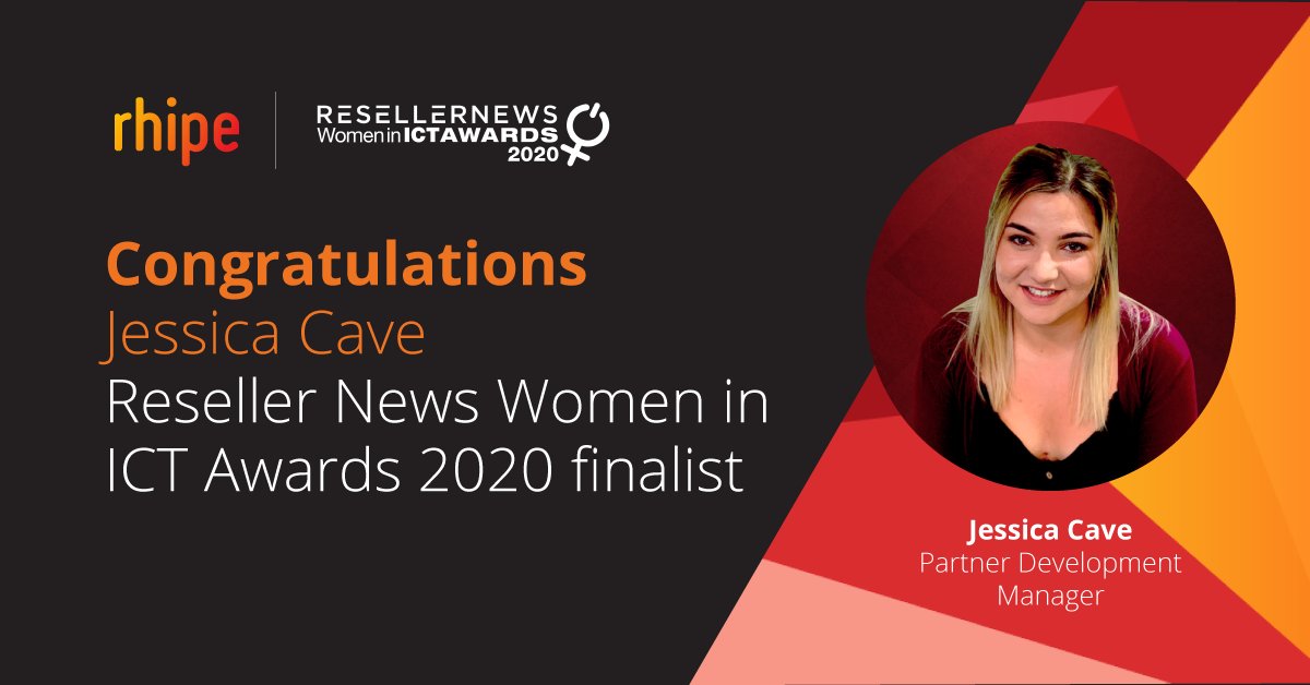 crayonchapac's tweet photo. Congratulations to rhipe's Jessica Cave on being shortlisted in the Reseller News Women in ICT 2020 Awards! Thank you for your amazing contribution to rhipe! Winners to be announced on 17 November #rhipeteam https://t.co/XQ7vU8qjtR https://t.co/aKwIeiPWFy