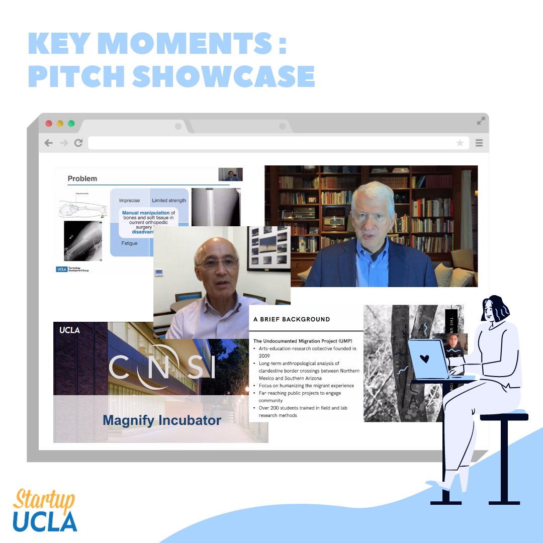StartupUCLA's tweet photo. Thank you to everyone who attended the Celebrating UCLA Entrepreneurs Pitch Showcase today! We hoped you enjoyed hearing the Faculty Innovation Fellows and entrepreneurs across campus pitch their startups.
#launchpaducla #bxlaunchpadts #uclabiodesign #lowellmilken #uclatdg https://t.co/uqyg0Vd3N8