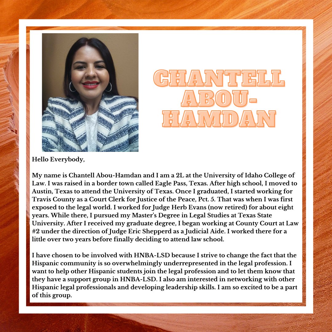 HNBA_LSD's tweet photo. Today we highlight our Vice-Chair of Conference Committee and Vice-Chair of Membership &amp; Programming, Chantell Abou-Hamdan and Edwardo Sanchez! https://t.co/5DswYkya9p