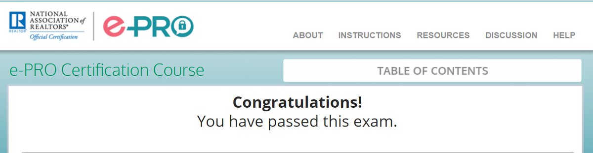 buywithbruch's tweet photo. I am proud to announce that I am now e-PRO certified! I just passed my exam! NAR's e-PRO® certification program helps realtors master the advanced digital marketing techniques of today. #ePRO #NAR #BuyWithBruch #socialmediaguru #socialagent #clientsecurity #clientdata #realtor https://t.co/kmhcKcUZ6i