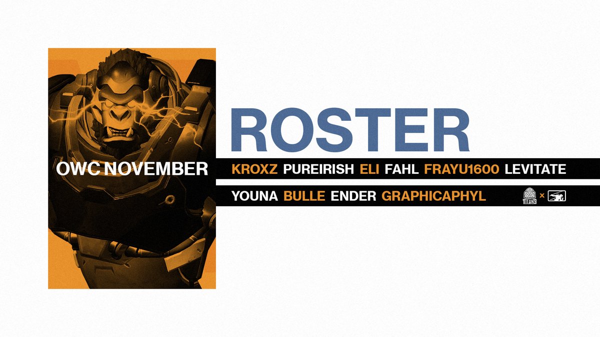 Presenting our Trials November roster, prepped and ready to reclaim our rightful spot in Contenders starting tomorrow!💪

🛡️<a href="/KroxZ_ow/">KroxZ</a>
🛡️<a href="/PureIrish12/">PureIrish</a>
⚔️@eli_overwatch
⚔️@official_FahL
💉<a href="/Frayu1600/">009⇂</a>
💉<a href="/Levitateeeeee/">Levitate</a>

💼<a href="/YounaCha/">YounaCha</a>
🧠<a href="/Bulle_ow/">Bulle</a>
🎨@endrdoes
🎨<a href="/GraphicAphyl/">~</a>

#StayAngry😡